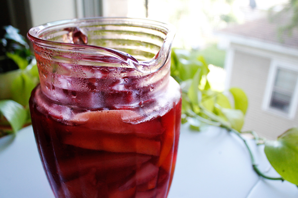 Pitcher of Pink Sangria